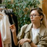 woman choosing outfit