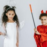 angel devil contrasting