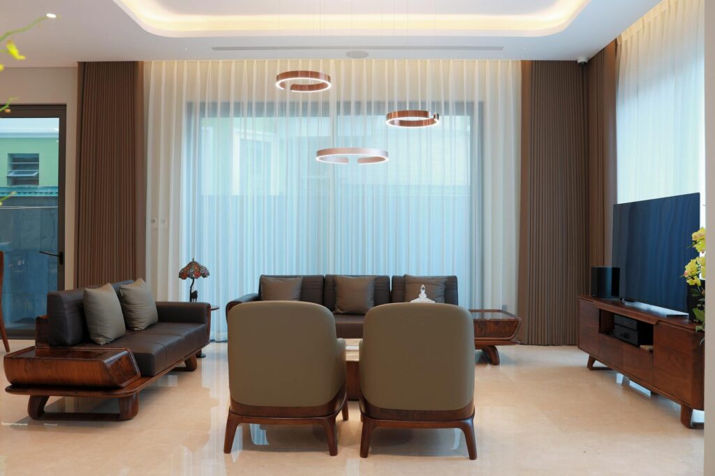 modern living room entertainment center