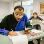 student studying effectively